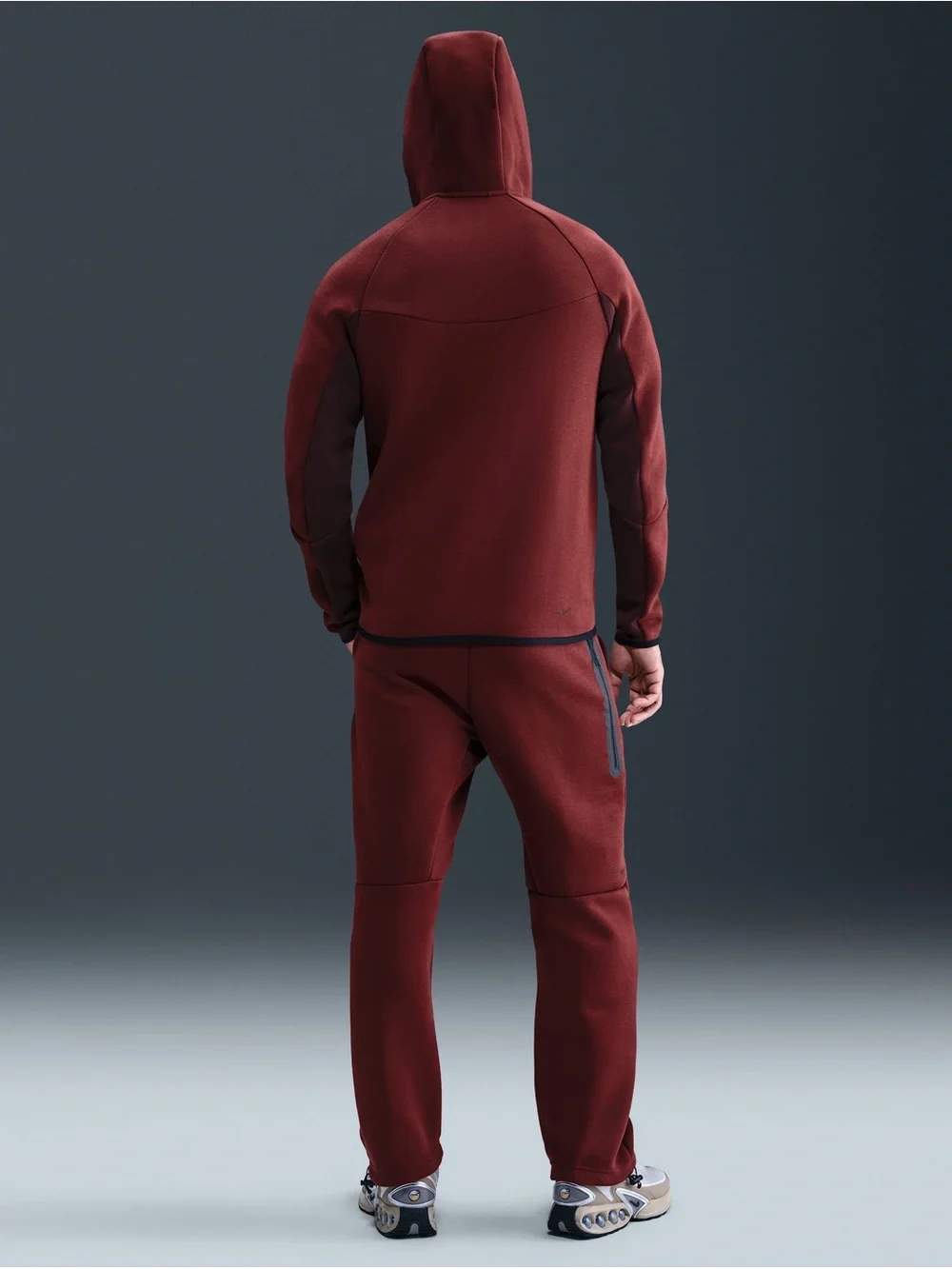 Nike Tech Open-Hem Fleece Pants Dark Team Red Black Men’s Medium NWT